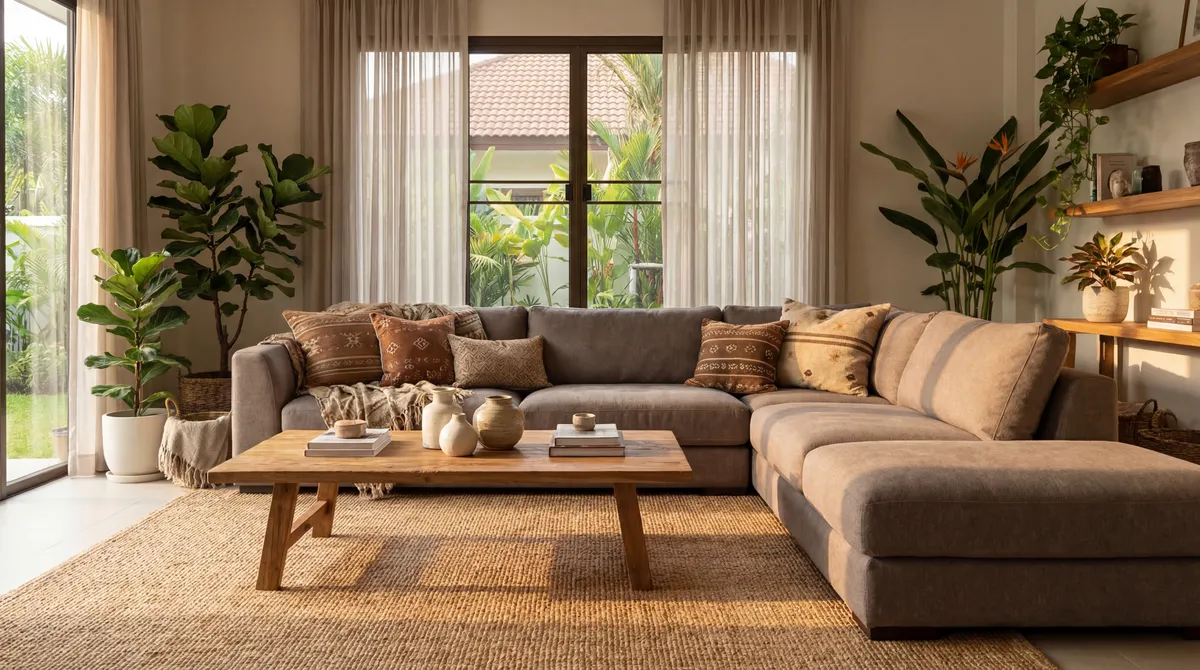 Large minimalist corner sofa